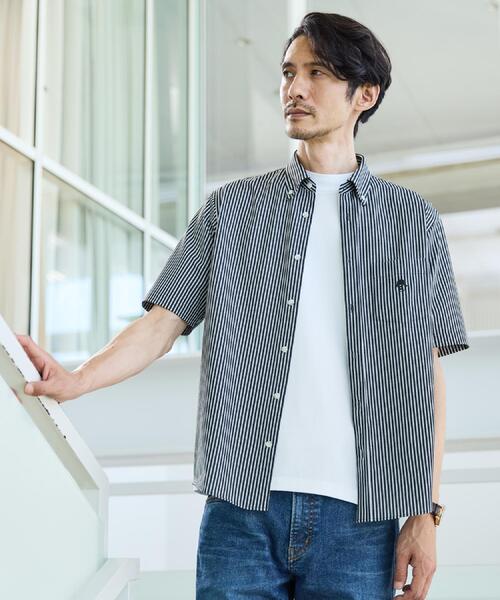 セール】【接触冷感】ジャージストライプ シャツ（ビジネスシャツ