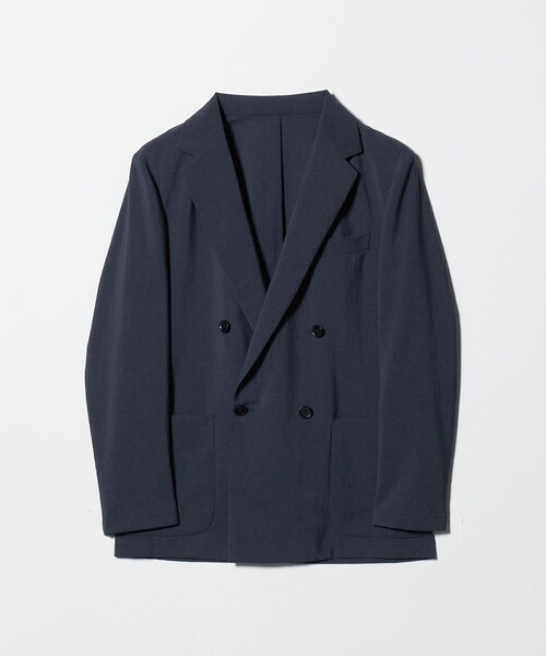 UNITED ARROWS(ユナイテッドアローズ)の「ポリエステル T&T ダブル 4ボタン テーラードジャケット UA COZY ウォッシャブル ヨコストレッチ(テーラードジャケット・メンズ・ネイビー・XXL/XL/S/L/M)」の8枚目の写真