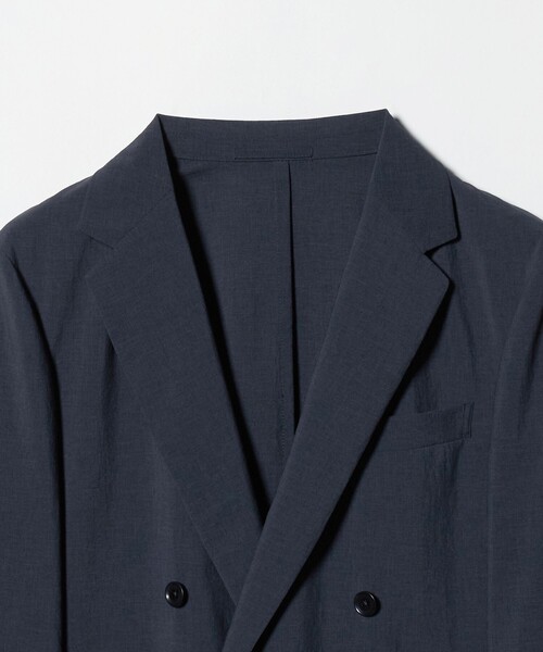 UNITED ARROWS(ユナイテッドアローズ)の「ポリエステル T&T ダブル 4ボタン テーラードジャケット UA COZY ウォッシャブル ヨコストレッチ(テーラードジャケット・メンズ・ネイビー・XXL/XL/S/L/M)」の10枚目の写真