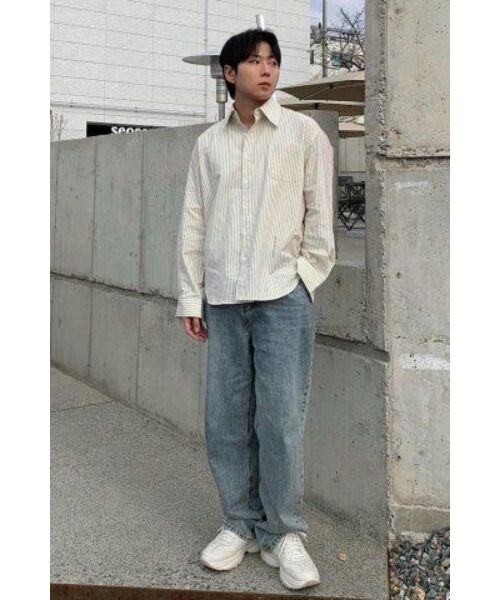JANGJINSEOK(チャンジンソク)の「ビッグカラーシャツ (クリームアイボリー)(シャツ/ブラウス・メンズ・その他・MEDIUM/LARGE)」の5枚目の写真
