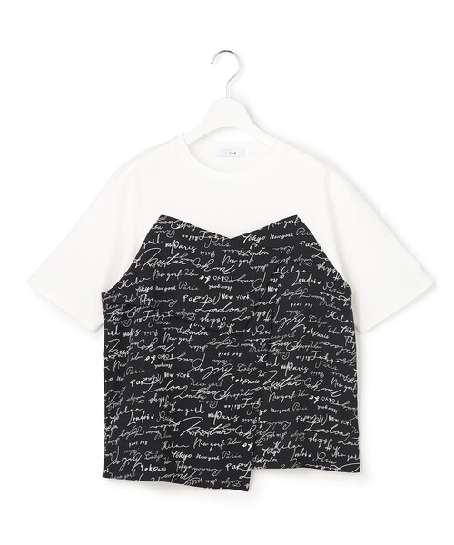 ICB（アイシービー）の「【30th ANNIVERSARY】5cityプリント コンビカットソー（Tシャツ/カットソー・レディース・ブラック系7/アイボリー系7・LARGE/X-LARGE）」の10枚目の写真