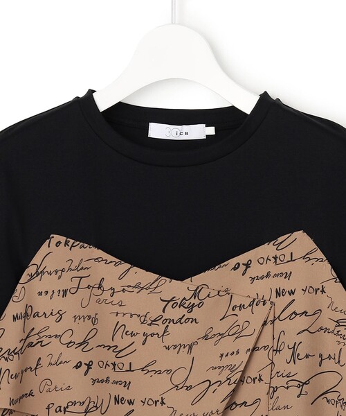 ICB（アイシービー）の「【30th ANNIVERSARY】5cityプリント コンビカットソー（Tシャツ/カットソー・レディース・ブラック系7/アイボリー系7・LARGE/X-LARGE）」の13枚目の写真