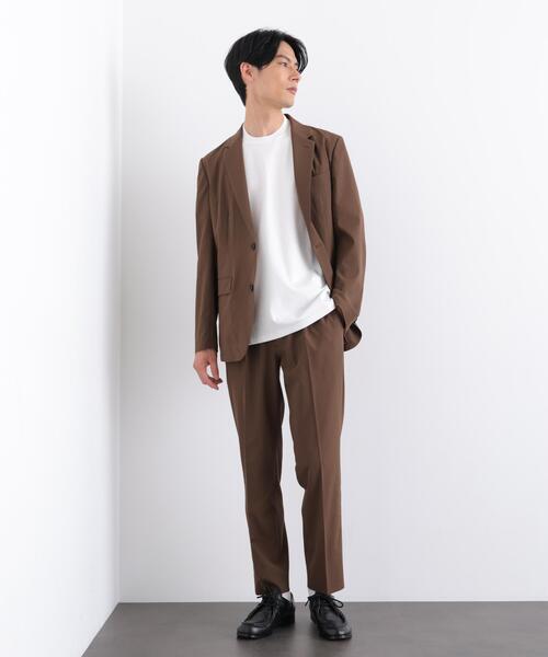 NANO universe(ナノユニバース)の「「Damerino」 BreezeCool(R) 軽量セットアップ/高通気・吸水速乾(セットアップ・メンズ・ブラウン/ダークグリーン/ダークネイビー・M/S/XL/L)」の2枚目の写真