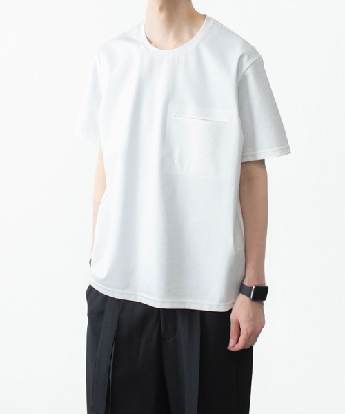 ATTACHMENT(アタッチメント)の「【 LIMITED 】コットンコンプレッシャー レギュラーフィットTEE S/S / COMPRESSED COTTON REGULAR FIT TEE S/S(Tシャツ/カットソー・メンズ・ホワイト/ブラック・4/3/2/1)」の9枚目の写真
