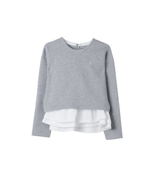 Her lip to(ハーリップトゥー)の「Amovible Peplum Top(スウェット・レディース・グレー・S/M)」の8枚目の写真