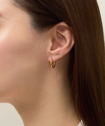 〈LOINE〉金属アレルギー対応 / ステンレス / シンプル フープピアス 14mm