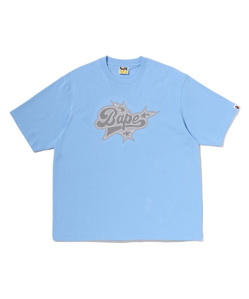 A BATHING APE（アベイシングエイプ）の「BAPE STA LOGO RELAXED FIT TEE（Tシャツ/カットソー・メンズ・サックスブルー/ブラック/ホワイト・X-LARGE/XX-LARGE/MEDIUM/SMALL/LARGE）」の3枚目の写真