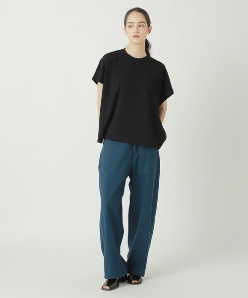 ZUCCa(ズッカ)の「(S)DRAWING FLOWER PRINT T / S(Tシャツ/カットソー・レディース・ホワイト/ブラック/イエロー・M size)」の9枚目の写真