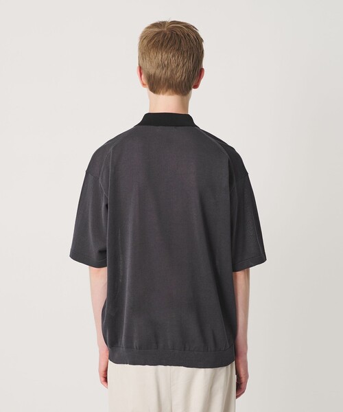 BEAUTY&YOUTH UNITED ARROWS(ビューティーアンドユースユナイテッドアローズ)の「クレイジーパターン ギマ ショートスリーブ ポロニット ウォッシャブル(ニット/セーター・メンズ・ライトグレー/ダークグレー・L/M/S/XL)」の11枚目の写真
