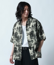 RAGEBLUE | Sheer Pattern Print Shirt/スカシ総柄プリントシャツ(シャツ/ブラウス)
