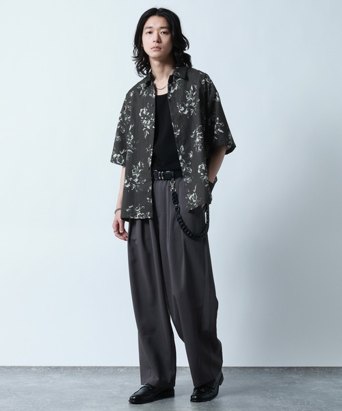 RAGEBLUE(レイジブルー)の「Sheer Pattern Print Shirt/スカシ総柄プリントシャツ(シャツ/ブラウス・メンズ・ホワイト系その他/ブルー系その他/ブラック系その他・LARGE/MEDIUM)」の12枚目の写真