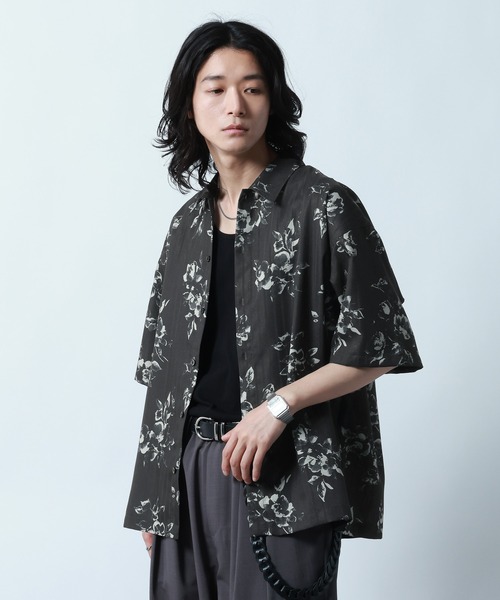 RAGEBLUE(レイジブルー)の「Sheer Pattern Print Shirt/スカシ総柄プリントシャツ(シャツ/ブラウス・メンズ・ホワイト系その他/ブルー系その他/ブラック系その他・LARGE/MEDIUM)」の14枚目の写真