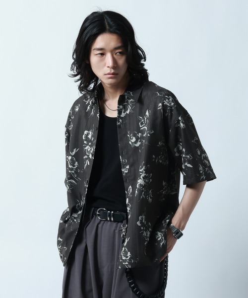 RAGEBLUE(レイジブルー)の「Sheer Pattern Print Shirt/スカシ総柄プリントシャツ(シャツ/ブラウス・メンズ・ホワイト系その他/ブルー系その他/ブラック系その他・LARGE/MEDIUM)」の15枚目の写真