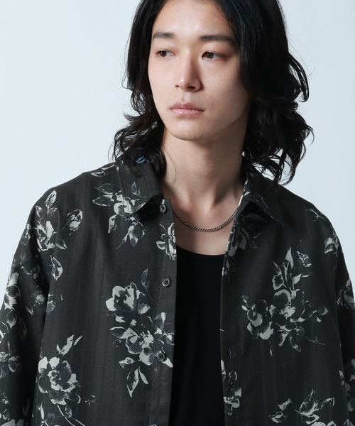 RAGEBLUE(レイジブルー)の「Sheer Pattern Print Shirt/スカシ総柄プリントシャツ(シャツ/ブラウス・メンズ・ホワイト系その他/ブルー系その他/ブラック系その他・LARGE/MEDIUM)」の16枚目の写真