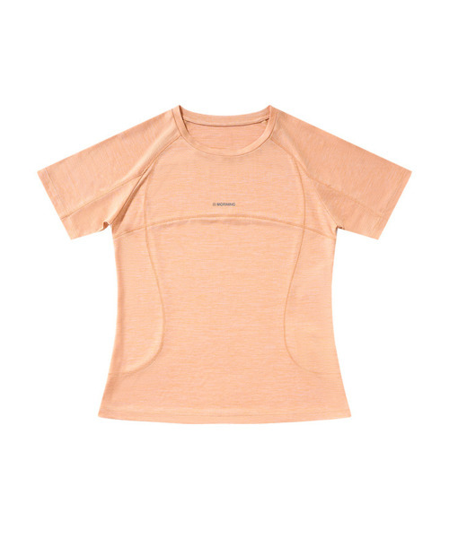 BUTTON SEOUL（ボタンソウル）の「[ウィメンズ] エアリーベントアクティブラグランショートスリーブ (3カラー)（Tシャツ/カットソー・レディース・ライトグレー/ピンク/ブラウン・SMALL/MEDIUM/LARGE）」の5枚目の写真