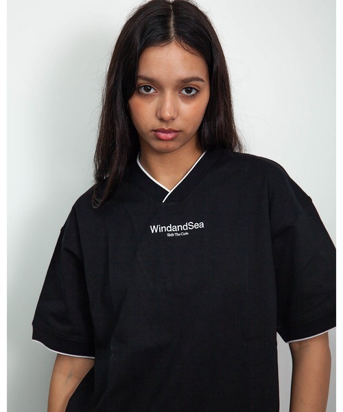 V-NECK LINE TEE（Tシャツ/カットソー）｜WIND AND SEA（ウィン