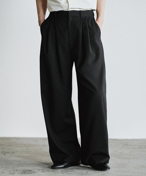 WYM LIDNM(�E�B�� �o�C ���h��)��ARC CURVED AMUNDSEN SLACKS(�X���b�N�X)
