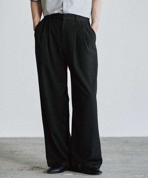 WYM LIDNM（ウィム バイ リドム）の「ARC CURVED AMUNDSEN SLACKS（スラックス・メンズ・ダークグレー/ダークブラウン/ブラック・XS/S/M/L）」の5枚目の写真