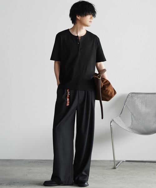 WYM LIDNM（ウィム バイ リドム）の「ARC CURVED AMUNDSEN SLACKS（スラックス・メンズ・ダークグレー/ダークブラウン/ブラック・XS/S/M/L）」の10枚目の写真