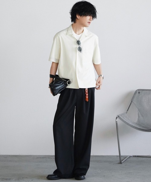 WYM LIDNM（ウィム バイ リドム）の「ARC CURVED AMUNDSEN SLACKS（スラックス・メンズ・ダークグレー/ダークブラウン/ブラック・XS/S/M/L）」の12枚目の写真