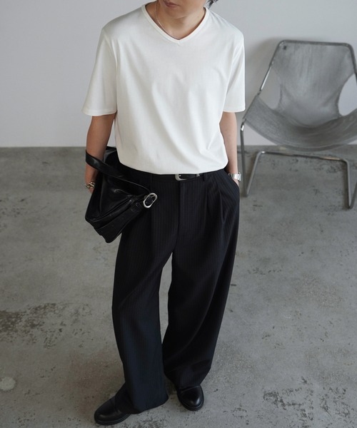 WYM LIDNM（ウィム バイ リドム）の「ARC CURVED AMUNDSEN SLACKS（スラックス・メンズ・ダークグレー/ダークブラウン/ブラック・XS/S/M/L）」の13枚目の写真