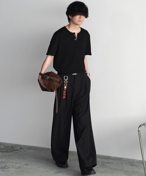 WYM LIDNM（ウィム バイ リドム）の「ARC CURVED AMUNDSEN SLACKS（スラックス・メンズ・ダークグレー/ダークブラウン/ブラック・XS/S/M/L）」の8枚目の写真
