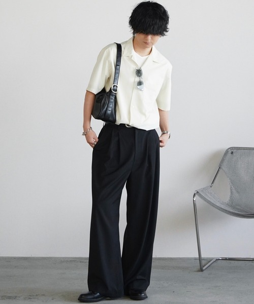 WYM LIDNM（ウィム バイ リドム）の「ARC CURVED AMUNDSEN SLACKS（スラックス・メンズ・ダークグレー/ダークブラウン/ブラック・XS/S/M/L）」の7枚目の写真