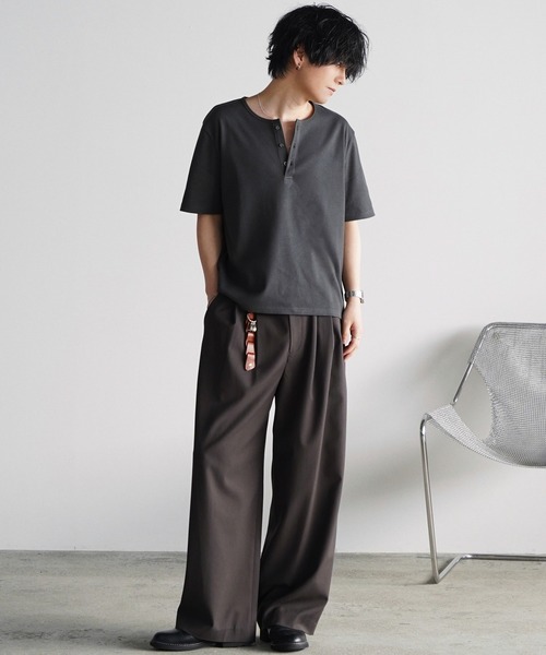 WYM LIDNM（ウィム バイ リドム）の「ARC CURVED AMUNDSEN SLACKS（スラックス・メンズ・ダークグレー/ダークブラウン/ブラック・XS/S/M/L）」の18枚目の写真