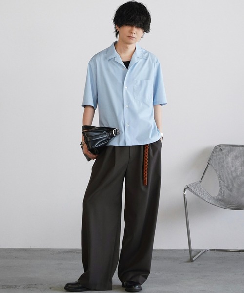 WYM LIDNM（ウィム バイ リドム）の「ARC CURVED AMUNDSEN SLACKS（スラックス・メンズ・ダークグレー/ダークブラウン/ブラック・XS/S/M/L）」の19枚目の写真