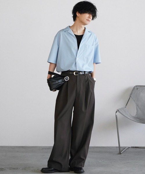 WYM LIDNM（ウィム バイ リドム）の「ARC CURVED AMUNDSEN SLACKS（スラックス・メンズ・ダークグレー/ダークブラウン/ブラック・XS/S/M/L）」の20枚目の写真