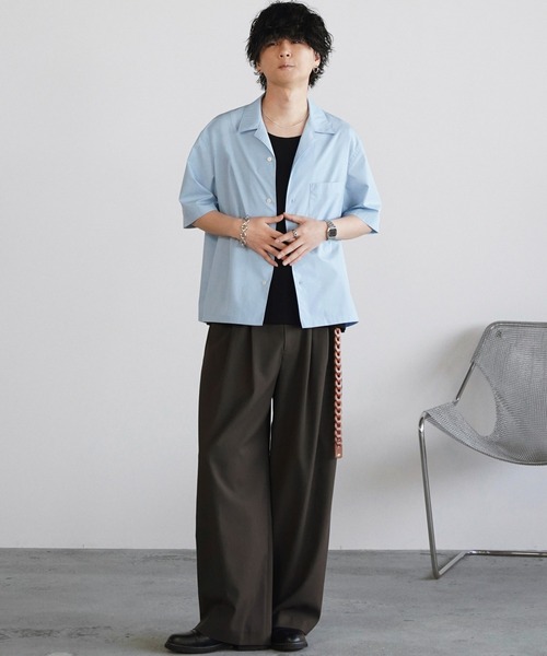 WYM LIDNM（ウィム バイ リドム）の「ARC CURVED AMUNDSEN SLACKS（スラックス・メンズ・ダークグレー/ダークブラウン/ブラック・XS/S/M/L）」の17枚目の写真