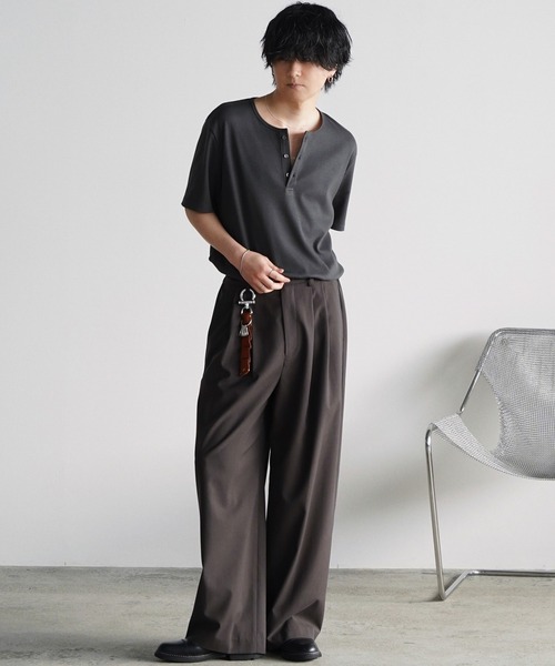 WYM LIDNM（ウィム バイ リドム）の「ARC CURVED AMUNDSEN SLACKS（スラックス・メンズ・ダークグレー/ダークブラウン/ブラック・XS/S/M/L）」の22枚目の写真