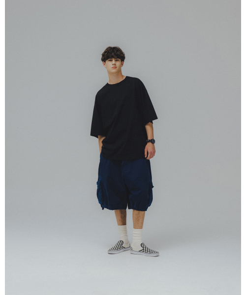 ANGLAN（アングラン）の「Essential Layer Half Tee - Black（Tシャツ/カットソー・メンズ・その他・1/2）」の4枚目の写真