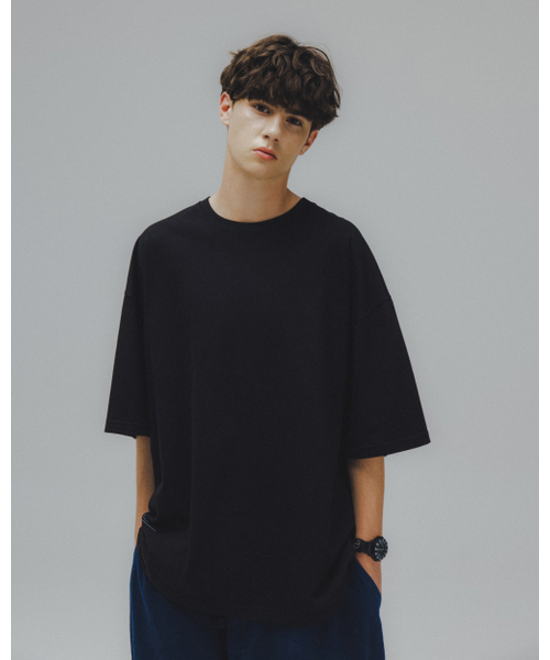 ANGLAN（アングラン）の「Essential Layer Half Tee - Black（Tシャツ/カットソー・メンズ・その他・1/2）」の9枚目の写真
