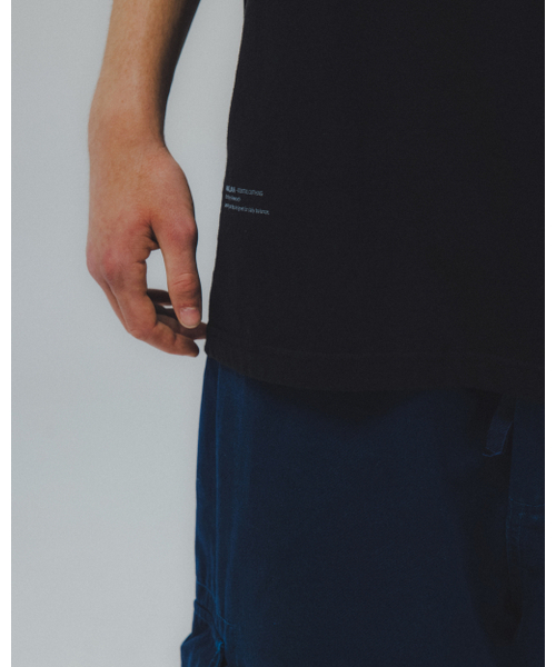 ANGLAN（アングラン）の「Essential Layer Half Tee - Black（Tシャツ/カットソー・メンズ・その他・1/2）」の6枚目の写真