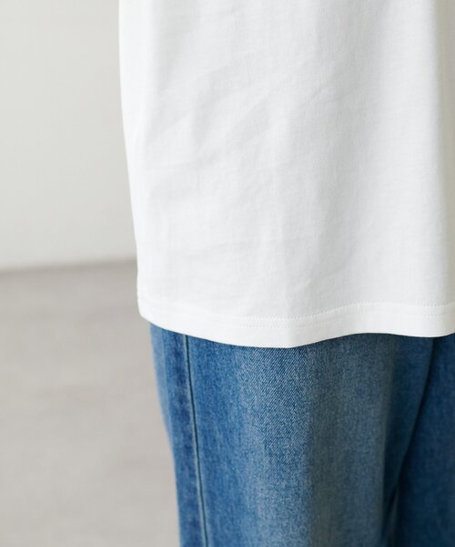 DISCOAT(ディスコート)の「【Enlude/着回し抜群◎】フレンチロゴTシャツ《ユニセックス》(Tシャツ/カットソー・レディース・キャメル/オフホワイト/ブルー/チャコールグレー/ブラウン・SMALL/MEDIUM)」の21枚目の写真