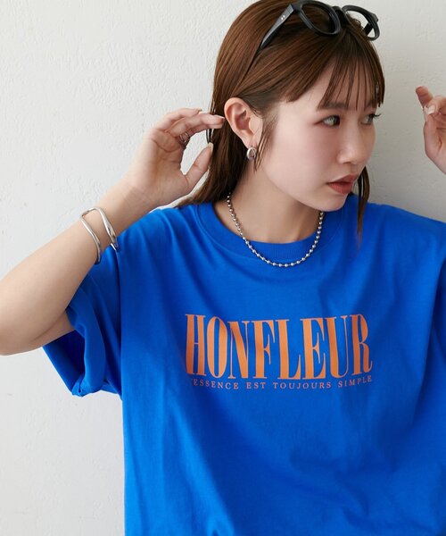 DISCOAT(ディスコート)の「【Enlude/着回し抜群◎】フレンチロゴTシャツ《ユニセックス》(Tシャツ/カットソー・レディース・キャメル/オフホワイト/ブルー/チャコールグレー/ブラウン・SMALL/MEDIUM)」の18枚目の写真