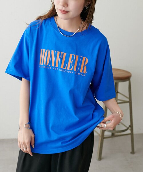 DISCOAT(ディスコート)の「【Enlude/着回し抜群◎】フレンチロゴTシャツ《ユニセックス》(Tシャツ/カットソー・レディース・キャメル/オフホワイト/ブルー/チャコールグレー/ブラウン・SMALL/MEDIUM)」の17枚目の写真