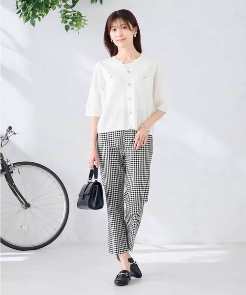 a.v.v(アーヴェヴェ)の「スティックパンツ(その他パンツ・レディース・ホワイト/ブラック・38/36/40)」の12枚目の写真