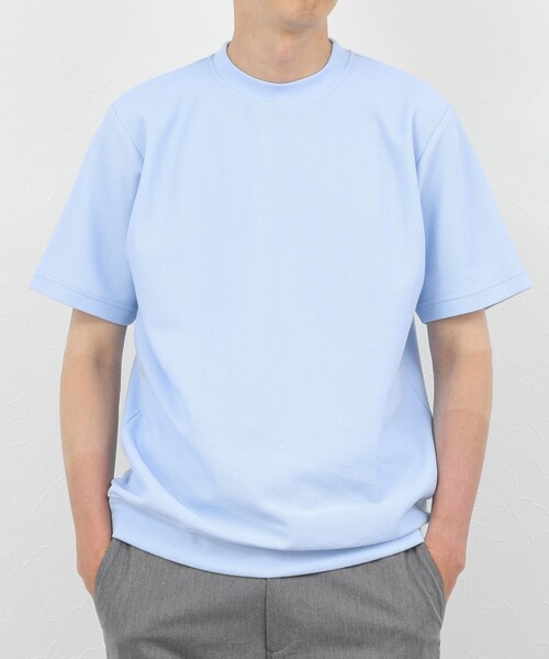 NOLLEY'S goodman(ノーリーズグッドマン)の「ジャケットに合う 抗菌防臭カノコ ドレスTシャツ(Tシャツ/カットソー・メンズ・グレイッシュベージュ/サックスブルー/ダークグリーン/オフホワイト・L/M/S/XL)」の14枚目の写真