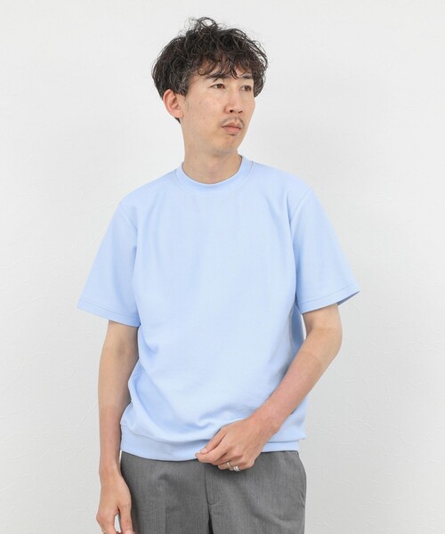 NOLLEY'S goodman(ノーリーズグッドマン)の「ジャケットに合う 抗菌防臭カノコ ドレスTシャツ(Tシャツ/カットソー・メンズ・グレイッシュベージュ/サックスブルー/ダークグリーン/オフホワイト・L/M/S/XL)」の17枚目の写真