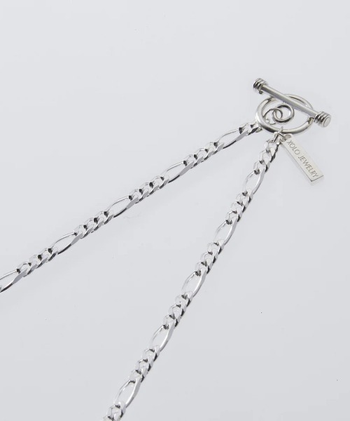 XOLO（ショロ）の「[XOLO JEWELRY/ショロジュエリー] FIGARO LINK シルバーネックレス 2MM -60cm-（ネックレス・メンズ・シルバー・60）」の12枚目の写真
