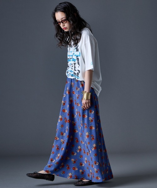 GEVS.(ジェイヴィス)の「ピグメント染ビッグロゴプリントTシャツ<大きいサイズ有>GEVS.(Tシャツ/カットソー・レディース・オフホワイト/スミクロ・3L/LL/L/M/5L/4L)」の13枚目の写真