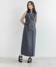 ダブルブレストジャケットワンピース