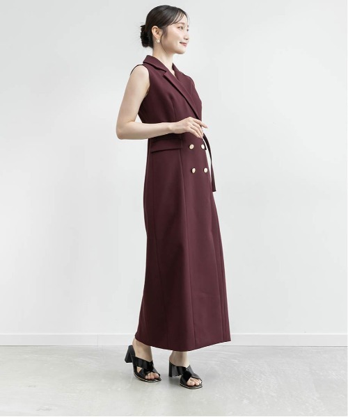 RANDA(ランダ)の「ダブルブレストジャケットワンピース(ワンピース・レディース・ワイン/インディゴブルー/ベージュ・0/1)」の20枚目の写真