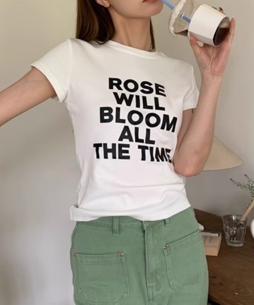 Vipoa(ヴィポア)の「配色ロゴピチTシャツ(Tシャツ/カットソー・レディース・ブラウン/ホワイト・FREE)」の21枚目の写真