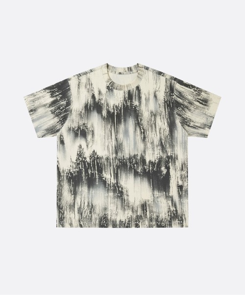 U:UME(ユーム)の「Relaxed Tye Dye T(Tシャツ/カットソー・メンズ・アイボリー/ブラック・LARGE/MEDIUM/SMALL/X-LARGE)」の1枚目の写真