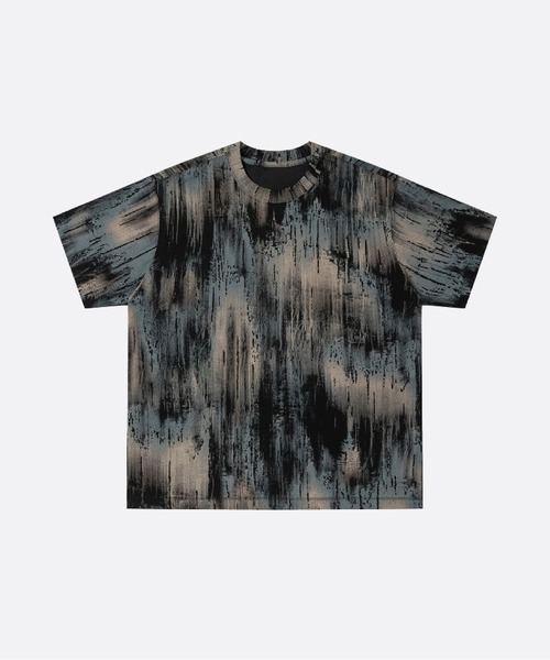 U:UME(ユーム)の「Relaxed Tye Dye T(Tシャツ/カットソー・メンズ・アイボリー/ブラック・LARGE/MEDIUM/SMALL/X-LARGE)」の2枚目の写真