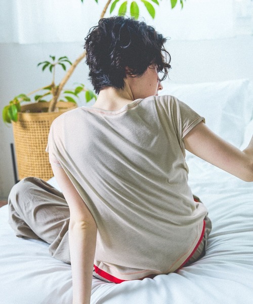 niko and...(ニコアンド)の「ヘンリーレイヤードフレンチプルオーバー(Tシャツ/カットソー・レディース・ブラック/ベージュ/ダークブラウン/グレー・FREE)」の14枚目の写真