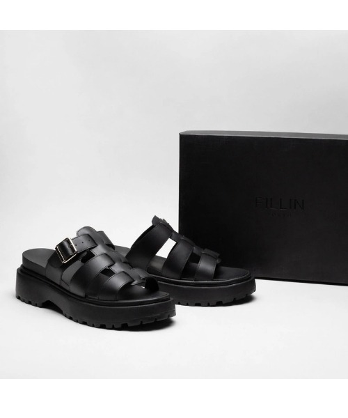 FILLIN（フィルイン）の「DEAN[SLIDE]（サンダル・メンズ・ブラック・26cm/25cm/24cm/23cm/28cm/27cm）」の5枚目の写真
